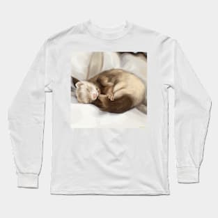 Sleepy Ferret Long Sleeve T-Shirt